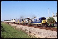 Original Rail Slide - CSXT 5881+ Lake Alfred FL 4-4-1993