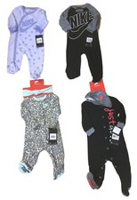 Nike Baby Bodysuit Sleep  Play Long Sleeve Footed 1PC or 2PC w/Beanie or HEDBND