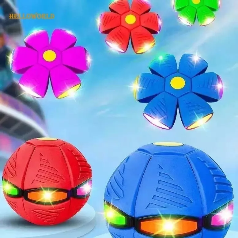 UFO Flying Throw Disc Bouncing Ball with Led