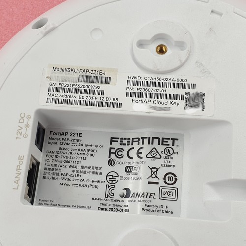 Fortinet FortiAP 221E FAP-221E-I Access Point P23607-02-01 - 第 3/7 張圖片