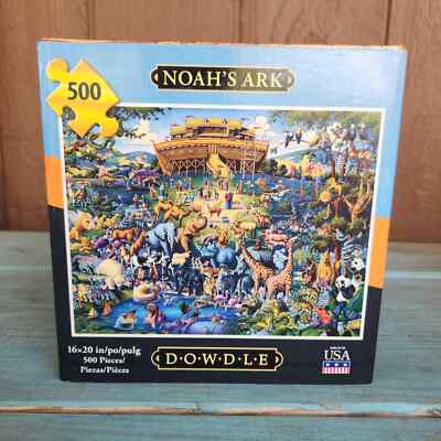 Dowdle Noahs Ark Jigsaw Puzzle 500 Piece Made in USA Complete Bible ...