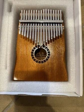 Kalimba Wooden CA-17B Made in CALLY 17 Keys Thumb Piano, In Box-With Accessories