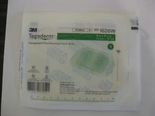 Tegaderm Transparent Film Dressing Frame Style 4"x4-3/4" 3M 1626W 10 ea