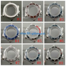 40mm Sapphire glass Watch Case ceramic bezel insert Fit NH34 NH35 NH36 Movement