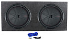 2) Kicker 48Cwr152 Compr15 15" 3200 Watt Car Subwoofers+Sealed Sub Box Enclosure