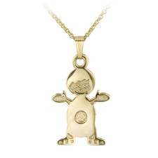 14K Gold Filled Doll Necklace, 18"