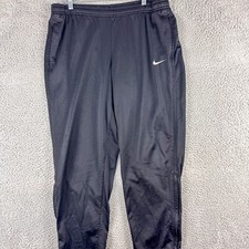 Nike Track Pants Men Large  Black Train Basketball Winter Outdoor Run Hike 379175