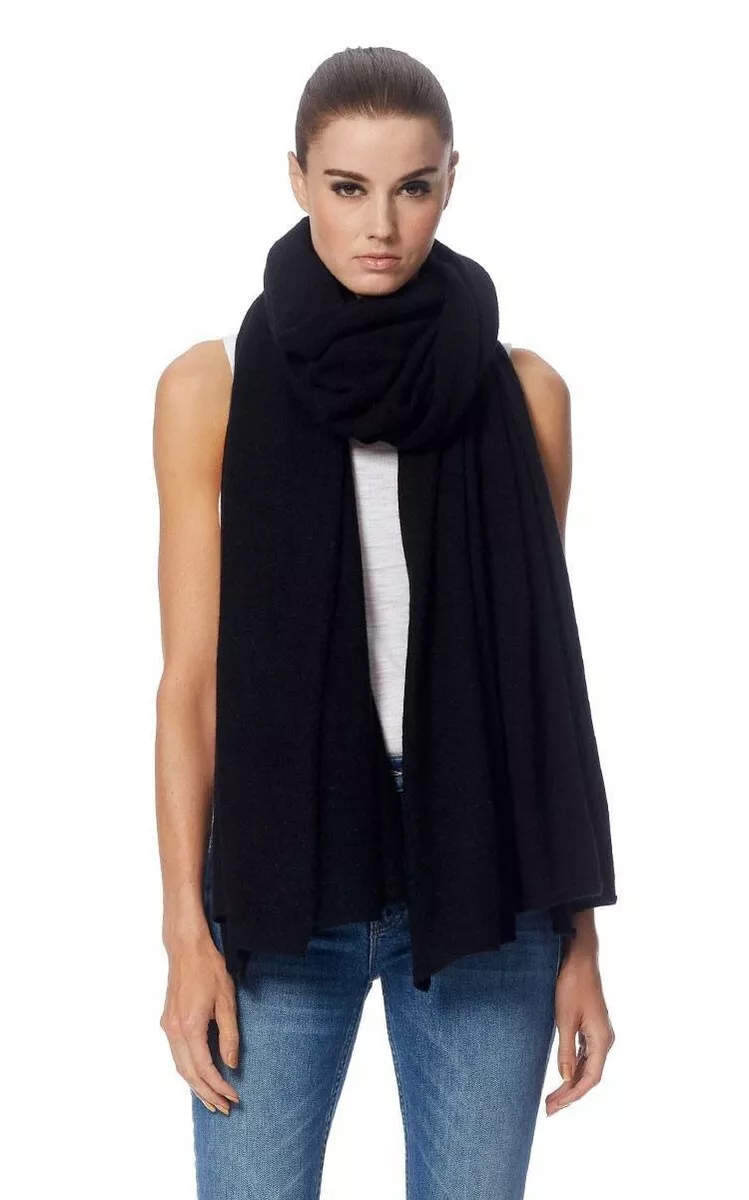Black cashmere shawl wrap 2025