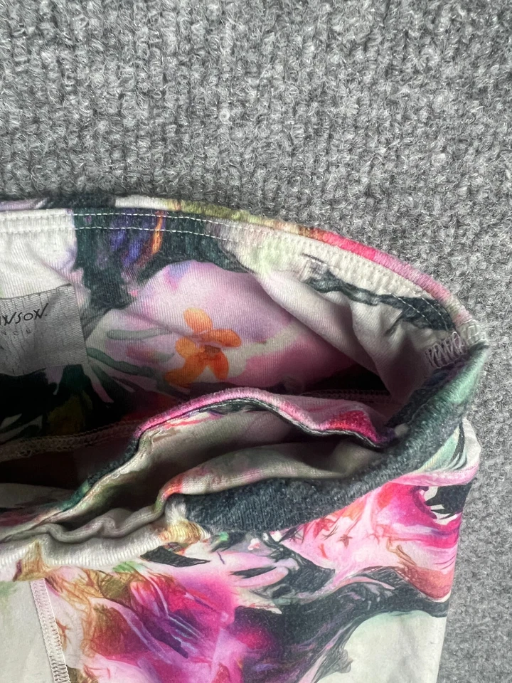 Betsy Johnson Performance Leggings Para Mujer XS Blanco Floral Corto Tobillo Foto 3 de 4