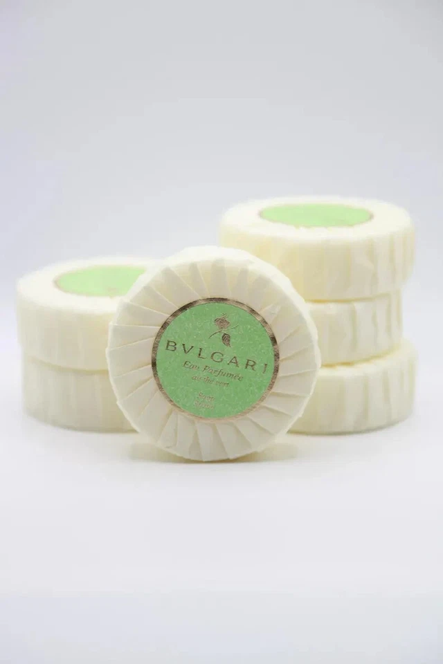 BVLGARI au thé Vert ( Green Tea ) Soap - 2.6oz / 75g Pack Of 6 NEW