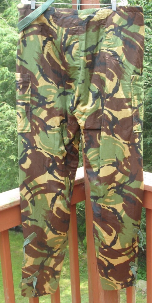BRITISH 1984 PROTECTIVE SUIT NBC No. 1 MARK III CAMO PANTS