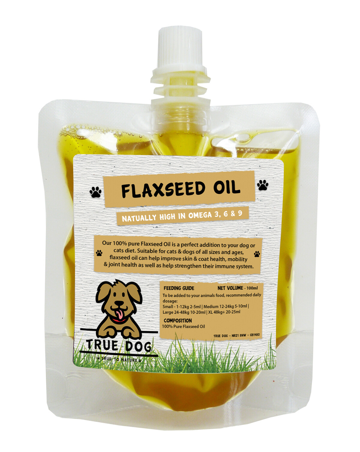 Pure Oils for dogs 100ml Hemp Oil, Salmon Oil or Flaxseed Oil