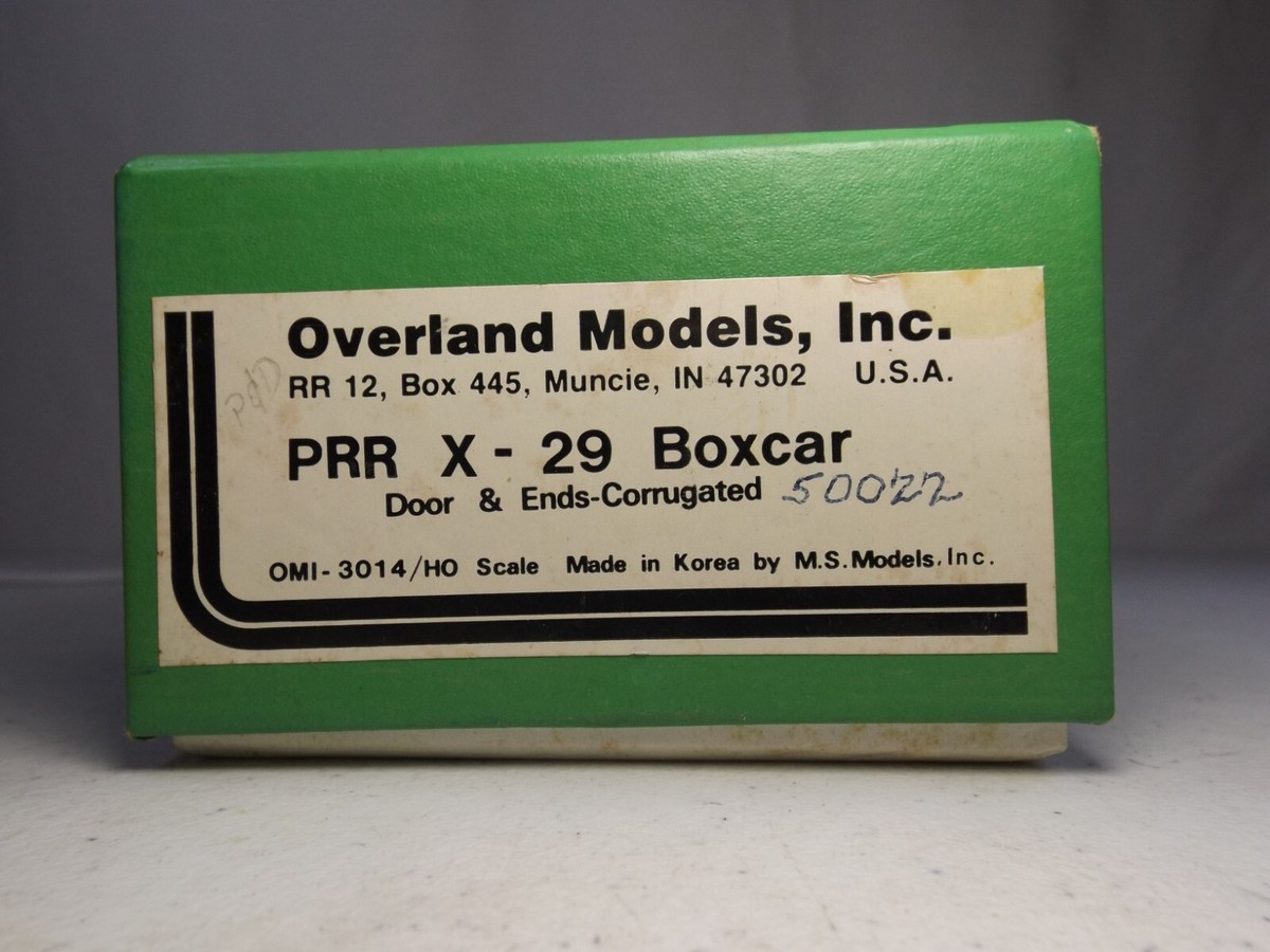 HO Overland Models brass PRR X-29 boxcar in original box