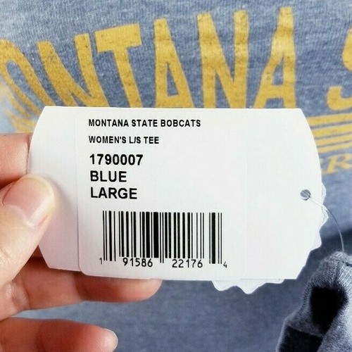 NCAA Montana State Women's Size L Long Sleeve T Shirt Blue, Alma Mater - Picture 5 of 6
