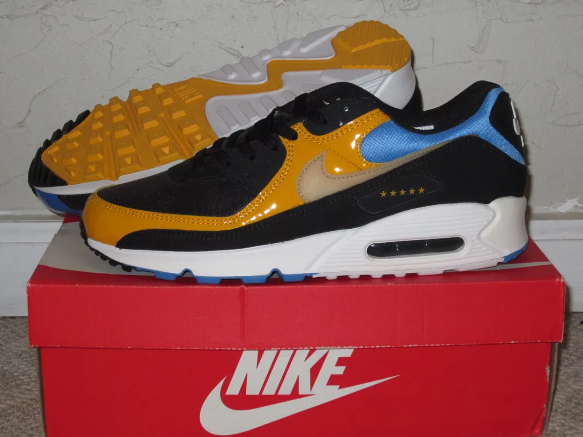 Nike Air Max 90 City Pack Shanghai Black Blue Gold Men's Size 11 NEW! CT9140-001