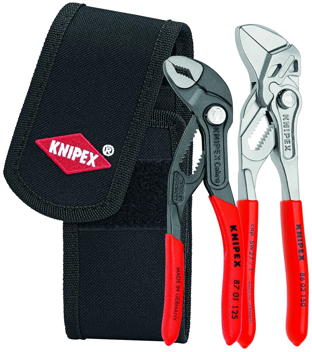 Knipex 2pc Mini Cobra Pliers Wrench Set In Belt Pouch 002072V01 eBay