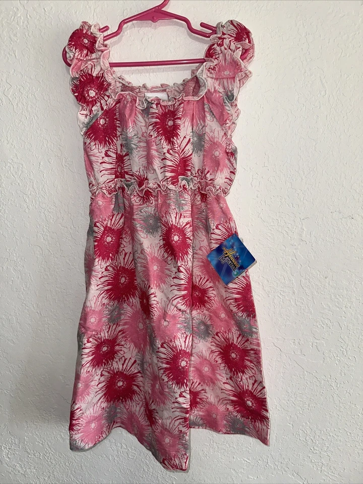 HANNAH MONTANA GIRLS SLEEVELESS DRESS FLORAL SIZE M 12 NWT VINTAGE NEW PRETTY - Image 2 of 4