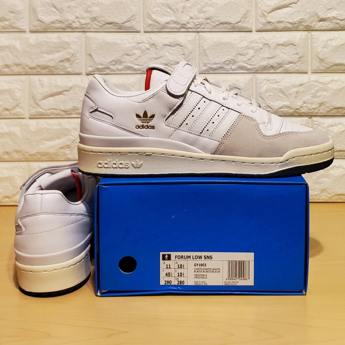 adidas Sneakersnstuff x Forum 84 Low Core White for Sale