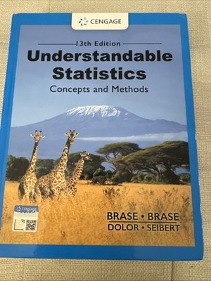 Understandable Statistics Concepts and Methods 13th Edition