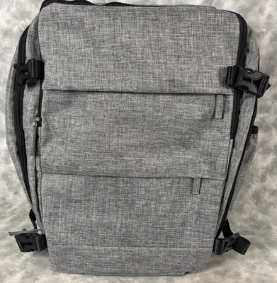 Modern USB Laptop Backpack Gray Travel School Work Bag 17'' NWOT