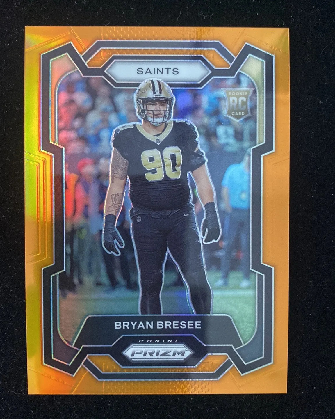 2023 Panini Prizm Orange #372 Bryan Bresee RC Rookie 214/249 Saints gl12