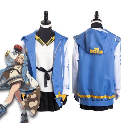 Game Guilty Gear :Strive Bridget Cosplay Costume Halloween Party Coat fullsets
