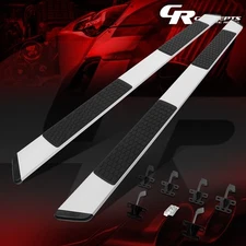 PAIR 5.5" SILVER ALUMIUNM RUNNING BOARD STEP BAR FOR 2019-2024 RAM 1500 CREW CAB