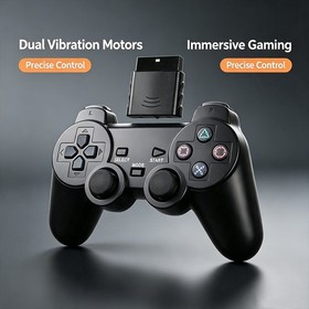 Wireless Controller For Sony PlayStation PS2 2.4GHz Dual Vibration Twin Shock