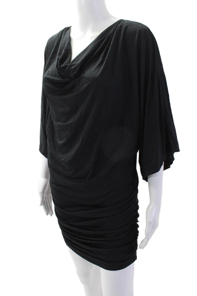 Carmen Marc Valvo, Blusa Mujer Mini Encubrimiento Negro Talla S Foto 2 de 4