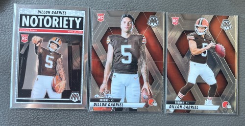 2025 Mosaic Dillon Gabriel NOTORIETY Base Rookie and Variation RC mint (3xcards) - Bild 1 von 2