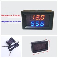 Car Redblue Led Dual Digital Display Intercooler Supercharger Temperature Gauge