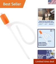 Siphon Pump - Siphon Hose for Water  Gasoline Fuel Transfer - Large Hand Wat...