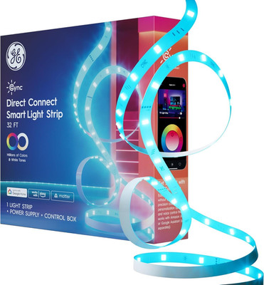 GE  Smart LED Strip Light, Color Changing Room Decor LED Light Strip, Works with