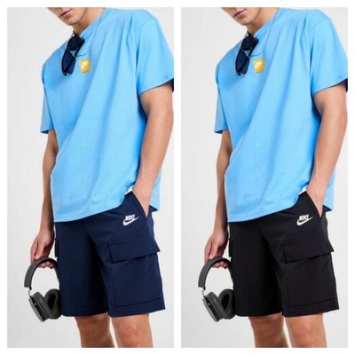 Nike Herren Cargo Shorts Activewear Schwimmen Sport Schwarz Grau Navy