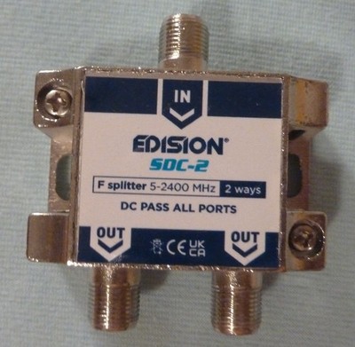 SAT- Verteiler Splitter Switch SDC Edision DVB-S2, DVB-T2, DVB-C, DC Durchgang