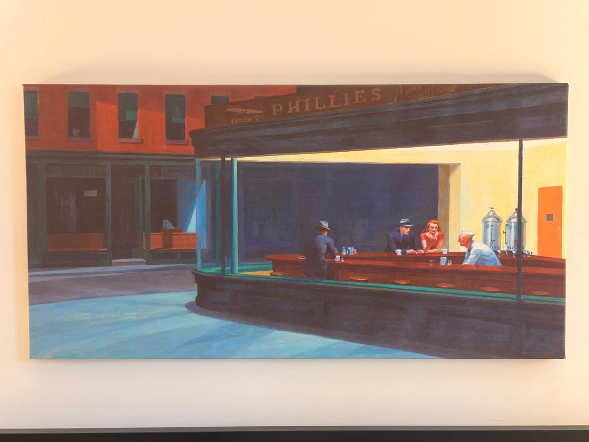 Edward Hopper Nighthawks Behang : Fine Art Prints Edward