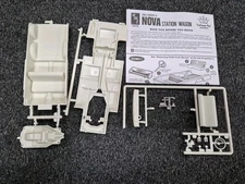 1963 Chevy II  Nova Station Wagon 63 Nova 1/25 Scale Model Parts Lot Chassis 