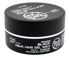  3 PACK Red One Aqua Hair Gel Wax Black Maximum Control 5.07oz
