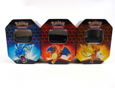 Pokémon TCG Hidden Fates Leere Tins | Gyarados, Charizard, Raichu