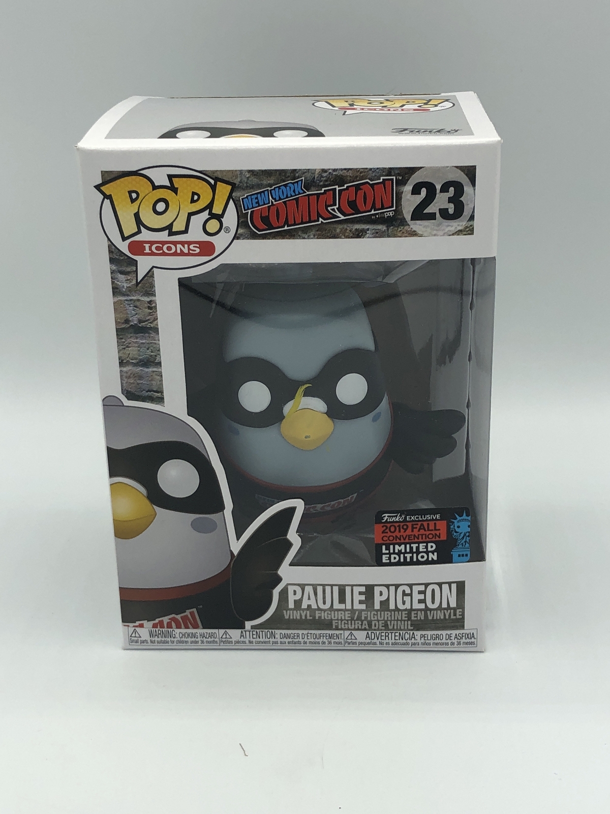 Funko Pop! Figura De Vinilo Icons Nycc Paulie Pigeon (Negra) #23