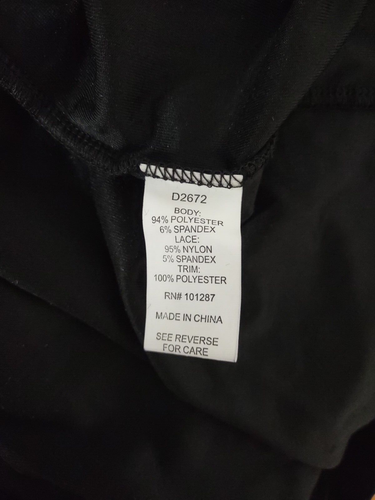Nuovo mini abito Alexia Admor XL nero velluto elasticizzato con maniche in pizzo - Foto 11 di 13