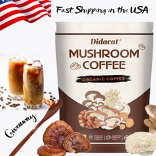 Mushroom Coffee 2024 New Organic Coffee 30 Servings in one Pack - No odor 