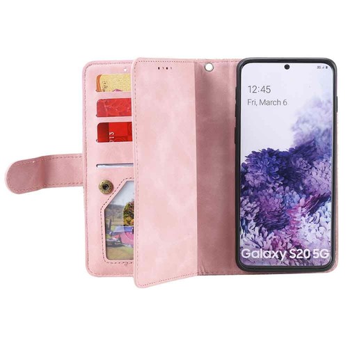 For Samsung S23 Plus S22 S21 S20 S10 S9 S8 Zipper Wallet Flip Leather Case Cover - Picture 34 of 37