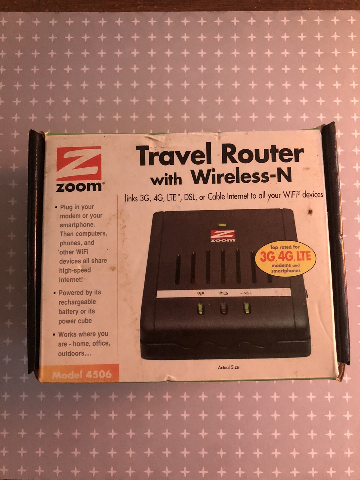 Zoom Fiber Router Zoom Travel Router 150 Mbps 1-Port 10/100 Wireless N Router (4506) for ...