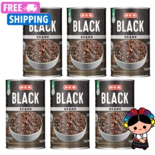 H‑E‑B Black Beans 27 oz can (6 pack)