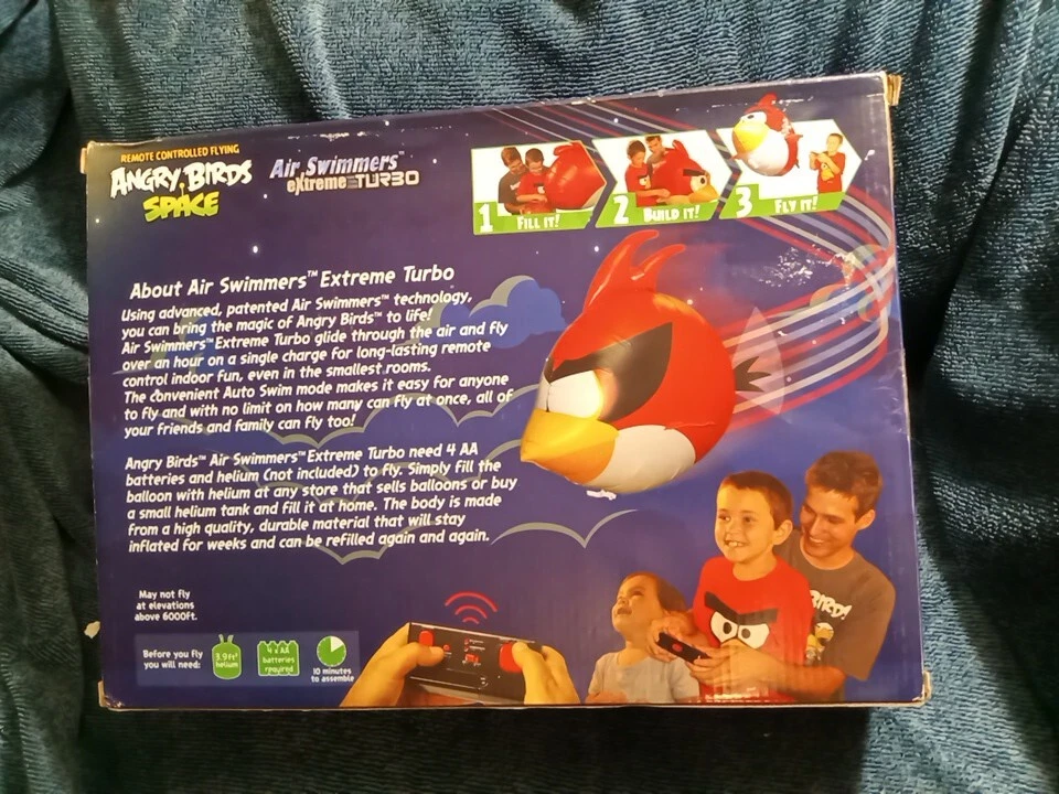 Angry Birds Space Air Swimmers Turbo Remote Control Balloon Flyer Pig **As-Is** - Image 2 of 4