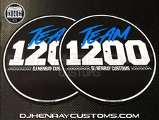 Team 1200 Dj Slipmats sl1200's mk5 m3d m5g or any turntable Technics Pioneer num