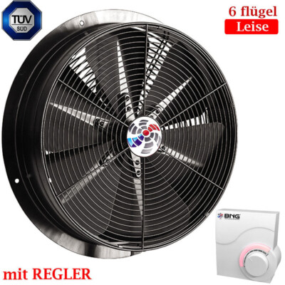 Turbo Power Axialventilator 500mm Axiallüfter Geblase mit REGLER 6495 m3/h