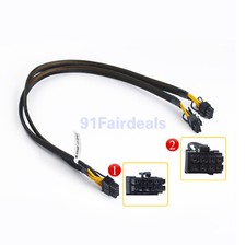 NEW 10-pin to 8 8pin GPU Power Adapter Cable for HP ML350 G8 GEN8 60CM