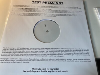 Talk Talk RARE VINYL LP TEST PRESSING REISSUE PROMO Laughing Stock MARK HOLLIS